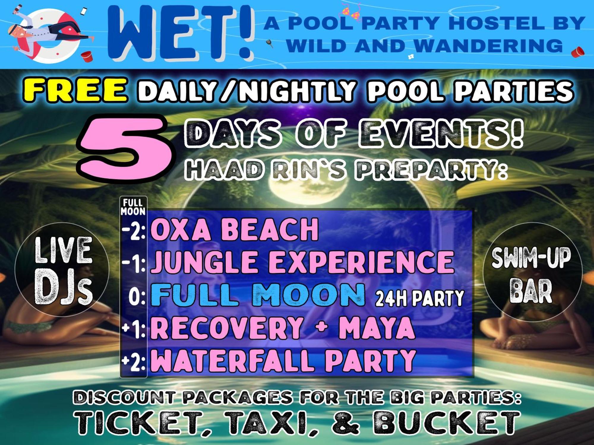 Wet! A Pool Party Hostel By Wild & Wandering Haad Rin Exteriér fotografie
